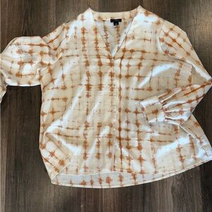 Women's Tie-Dye Button-Up Blouse _ Halogen
